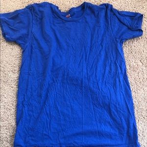 A plain blue shirt